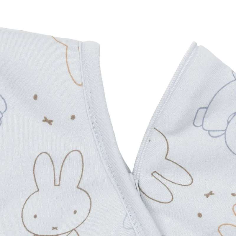 Jollein Miffy Moments Schlafsack mit abnehmbaren Ärmeln – 110 cm - Cloudy Blue