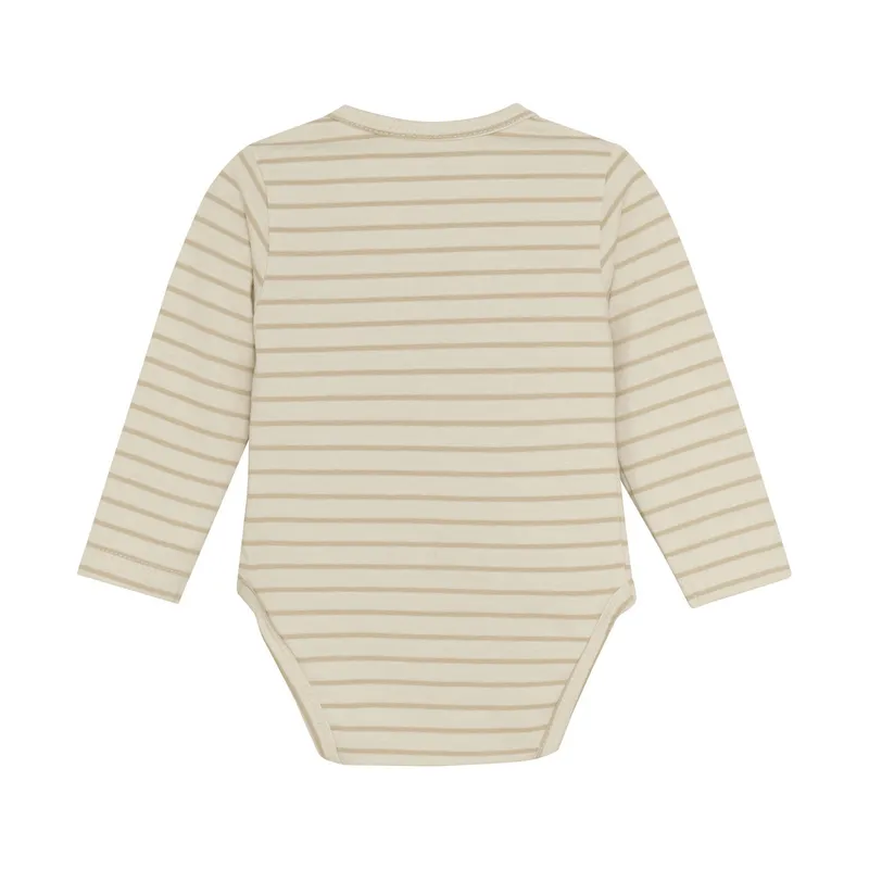Noppies Navi Wickelbody - Stripe - Größe 56 - Offwhite
