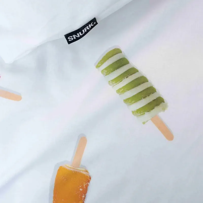 Snurk Bettbezug - Popsicles - 140x200/220 cm - Weiß