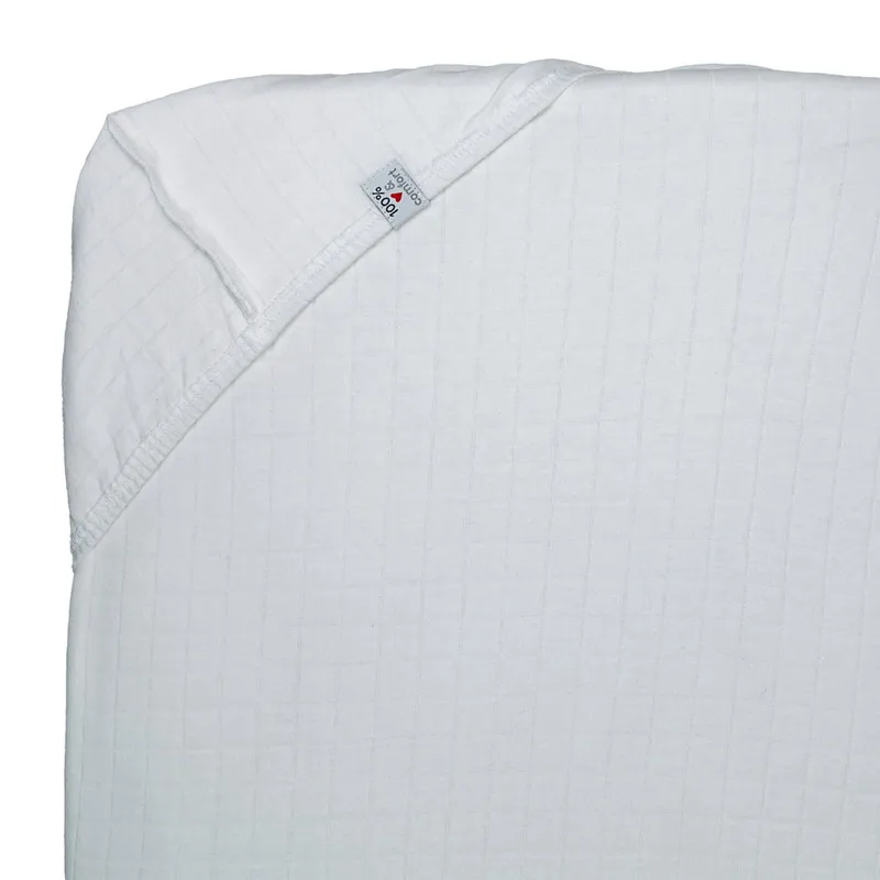 Lodger Slumber Solid Spannbettlaken - 40 x 80 cm - Cloud Dancer
