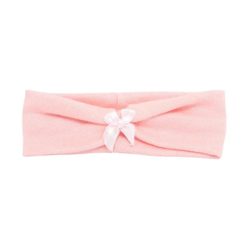 Babyhaarbandje Strikje mini zalm OK 4103