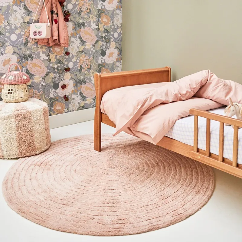 Tapis Petit Teppich Robin - Soft Pink - 150 x 150 cm