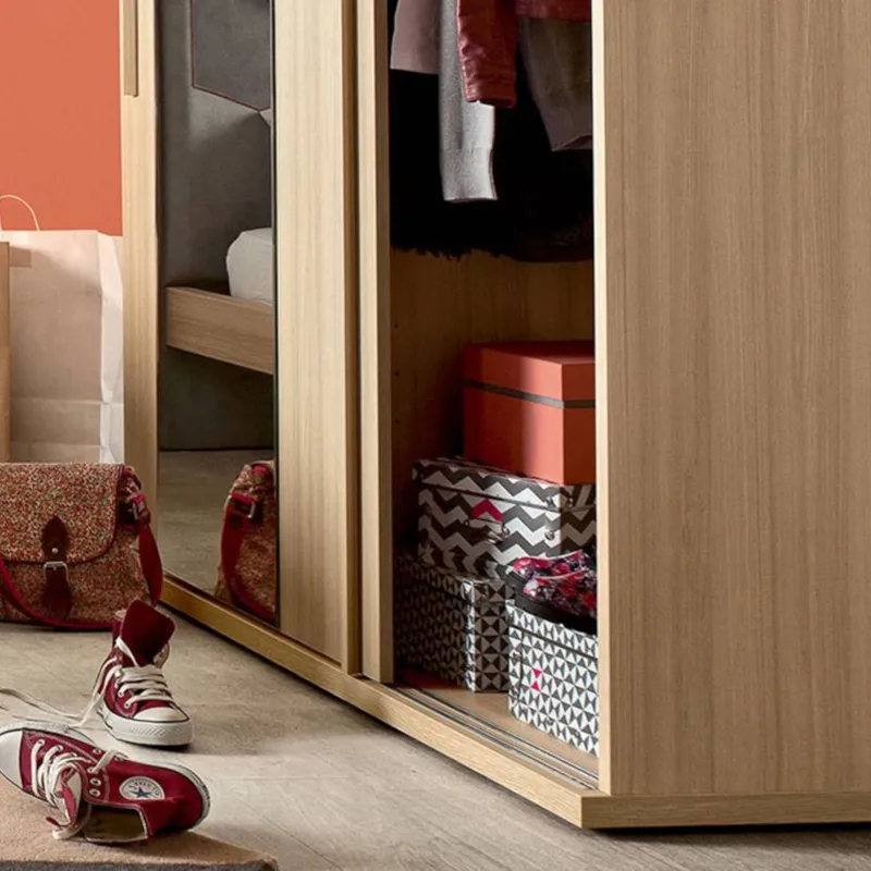 Gautier Graphic Kleiderschrank – 2 Schiebetüren
