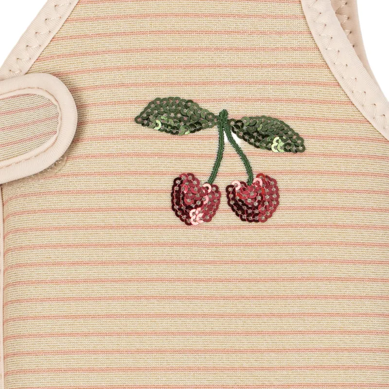 Konges Sløjd Schwimmweste - Cherry - 1-2 Jahre - Rose Stripe