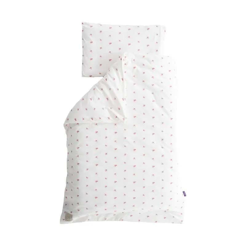 Träumeland Bettbezug – Jersey Flora – 100 x 135 + 40 x 60 cm