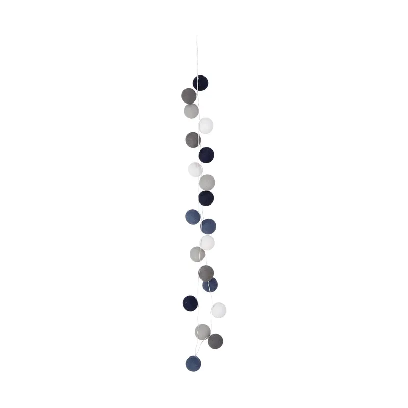 LIFETIME Kidsrooms Lichterkette mit Wattebällchen Royal Blue