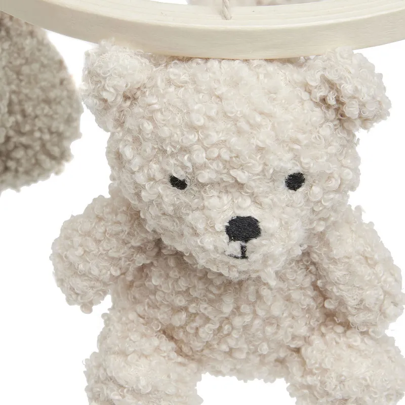 Jollein Teddy Bear Baby Mobile - Olive Green / Natural