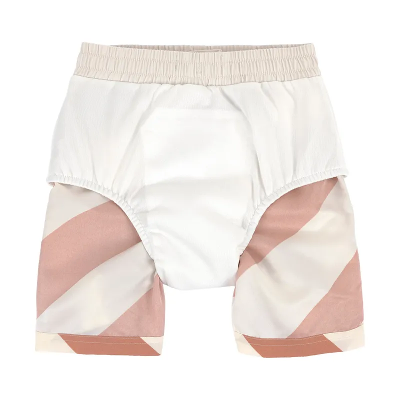 Lässig Badehose - Stripes - Größe 74/80 - Clay/Sea Salt