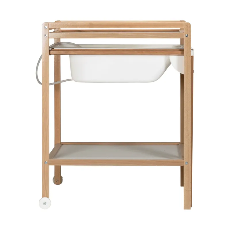 Babypark Exklusiv Wickeltisch Inklusive Badewanne - Natur