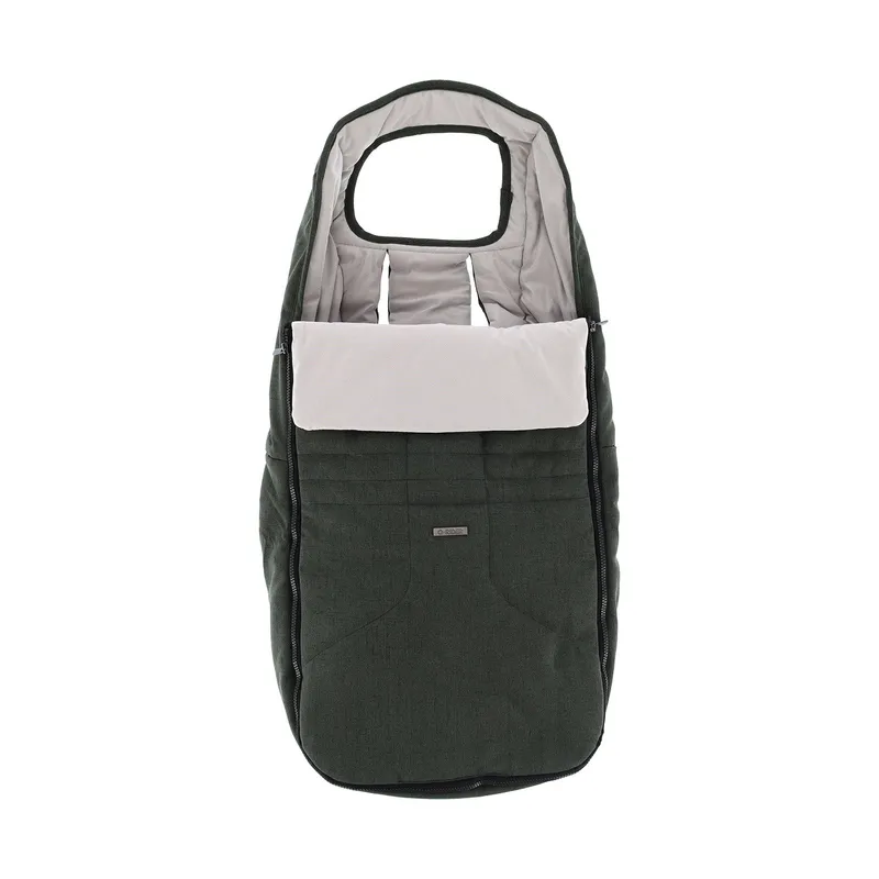 Qute Q-Rider Plus 4-in-1 Kinderwagen - Thyme Green | Kidsriver Curve Babyschale – Black | Kidsriver Isofix Basis