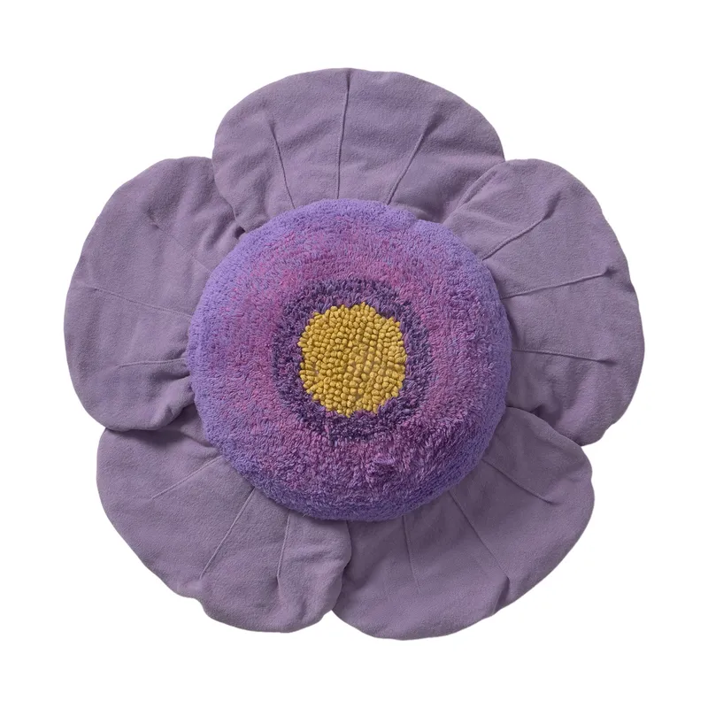 Lorena Canals Bodenkissen Purple Poppy Ø 80 cm