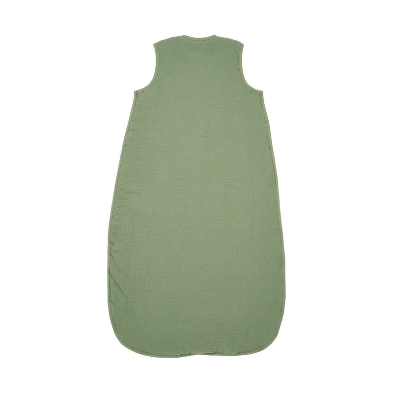 Meyco Uni Baby Schlafsack gefüttert - vorgewaschenes Hydrophil - Olivgrün - 110 cm