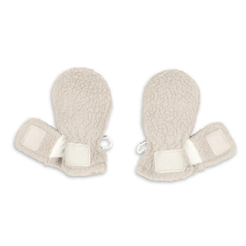 Lodger Fäustlinge - Teddy Fleece - Birch - 0-12 Monate