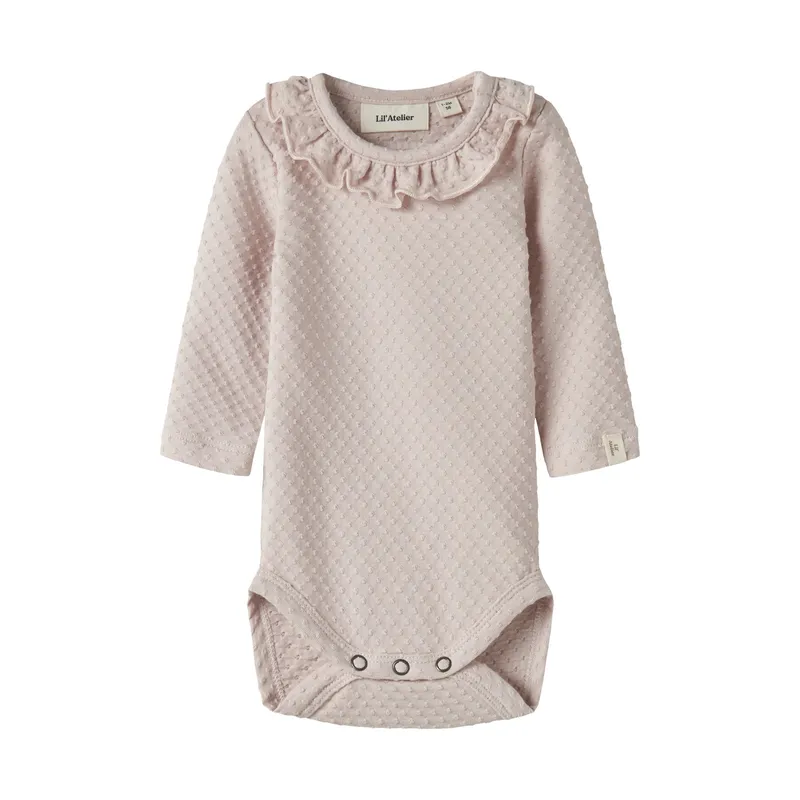 Lil' Atelier Hushed Violet Babybody - Größe 62 - Rosa