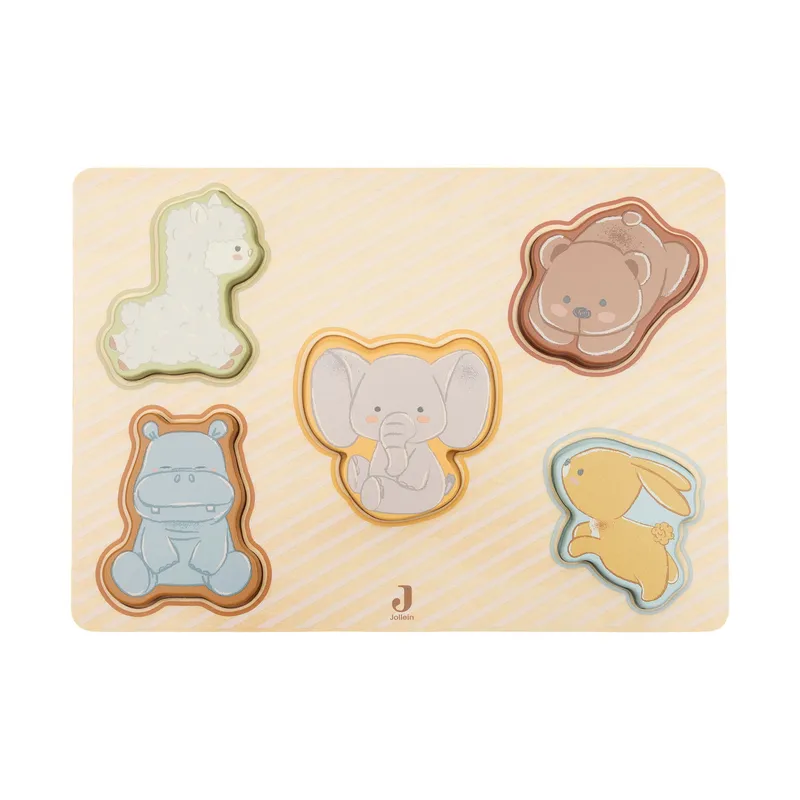 Jollein Jollies Holz Formenpuzzle