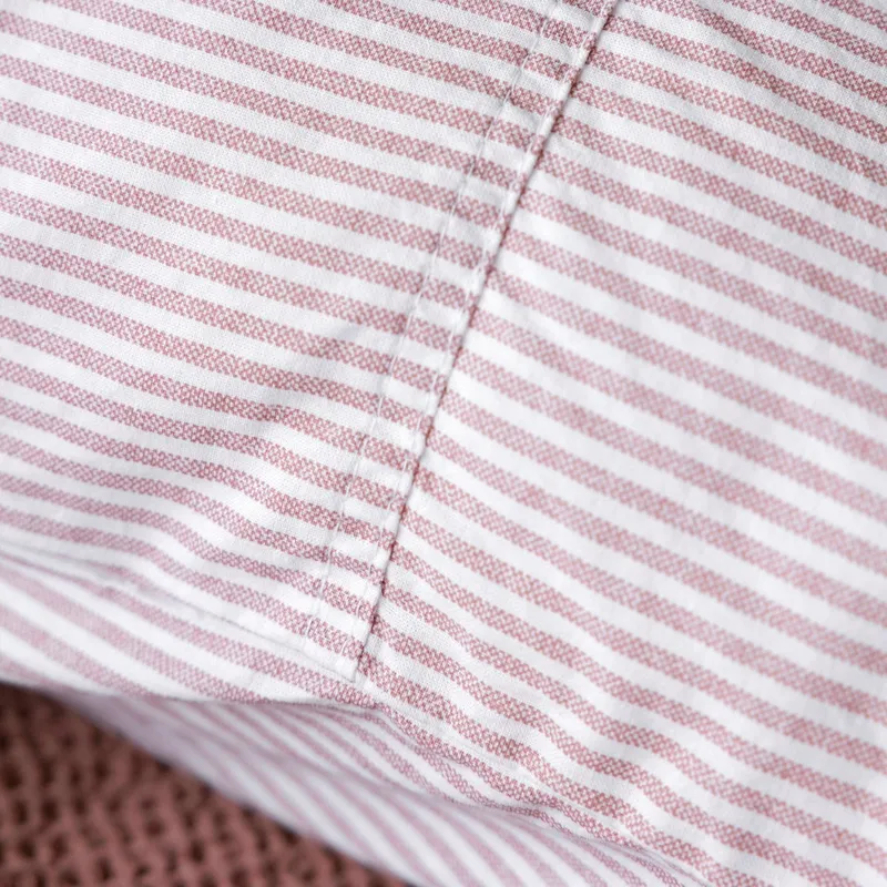 Town & Country Newport Bettbezug - 140 x 220 cm - Stripe - Rosewood