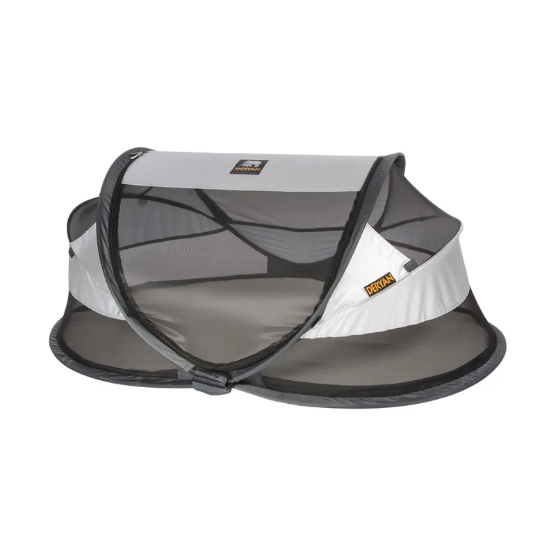 Deryan Travel-Cot Baby Luxe Silver