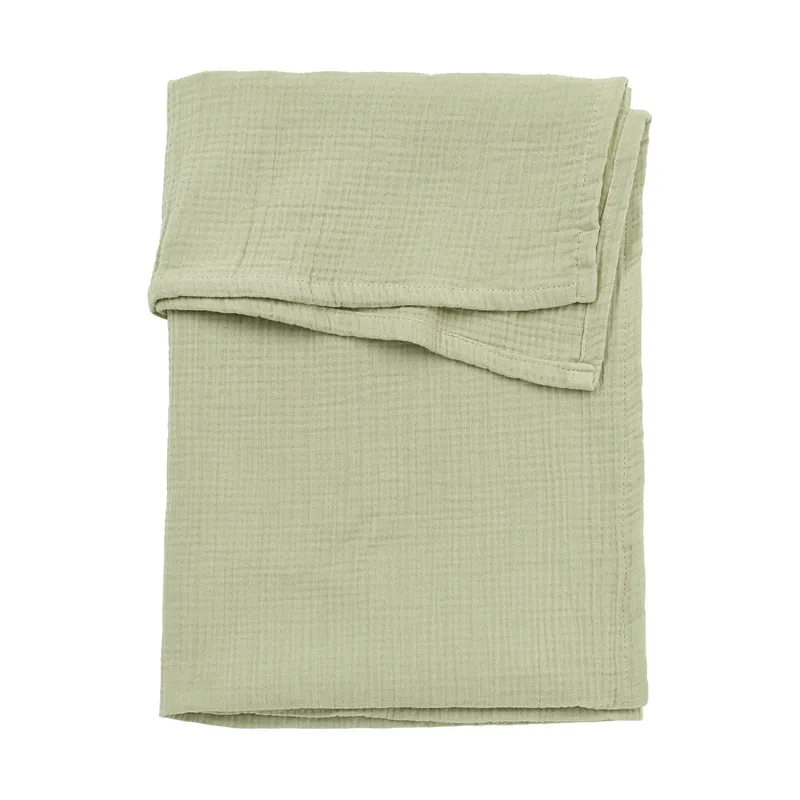 Meyco Baby Babylaken - 75 x 100 cm - Pre-washed Musselin - Soft Olive
