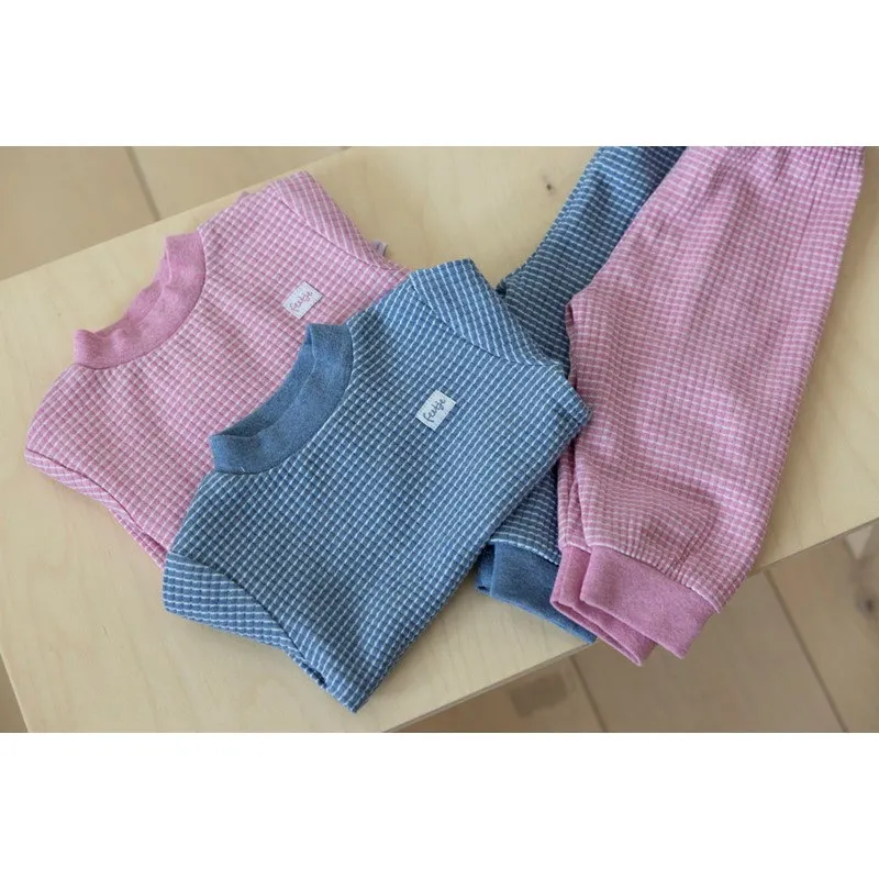 Feetje Waffel Pyjama - Rosa meliert - Gr. 68