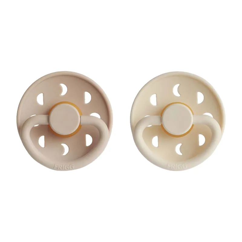 FRIGG Moon Schnuller Cream / Croissant 6-18 Monate 2 Stück
