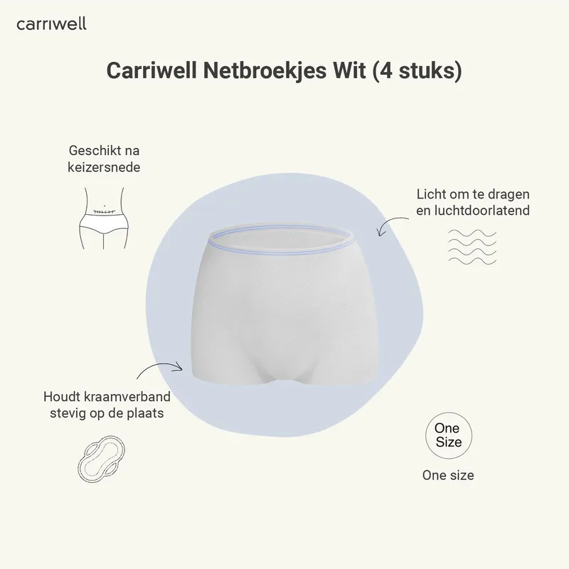 Carriwell Postpartal Netzhosen 4 Stück