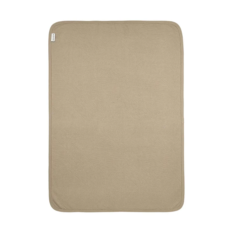 Meyco Strickdecke – Pure – 75 x 100 cm – Jacquard – Taupe
