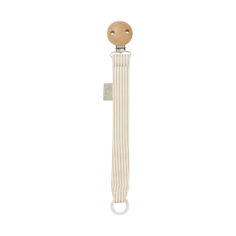Cam Cam Copenhagen Classic Stripes Schnullerkette - Camel