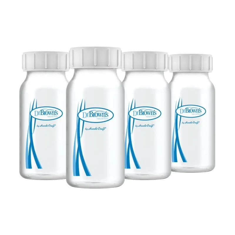 Dr. Brown's Still-Aufbewahrungsflaschen - 120 ml - Small (Set von 4)