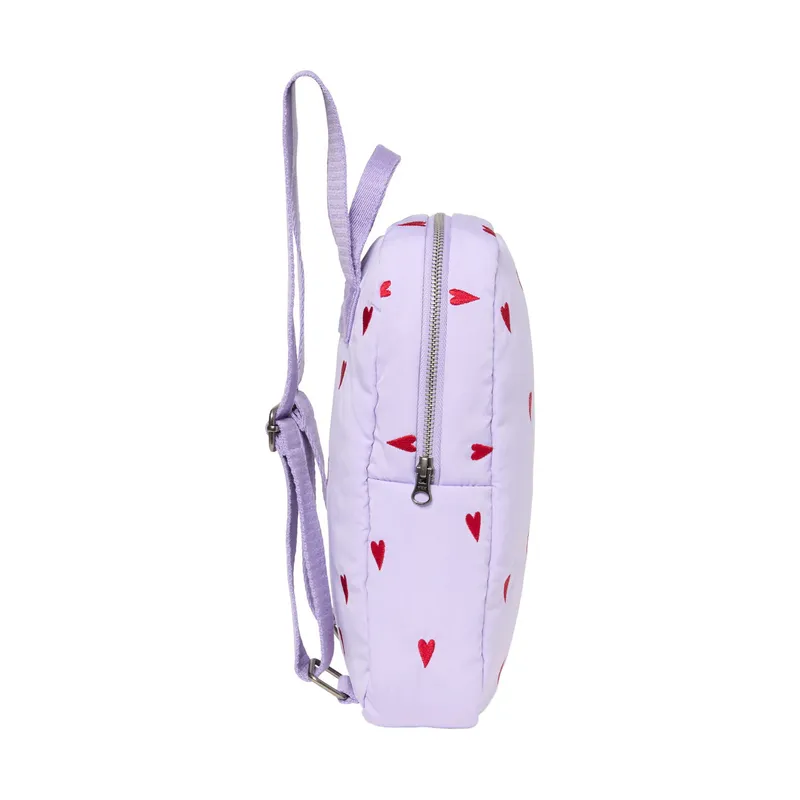 Studio Noos Rucksack - Puffy - Purple Hearts