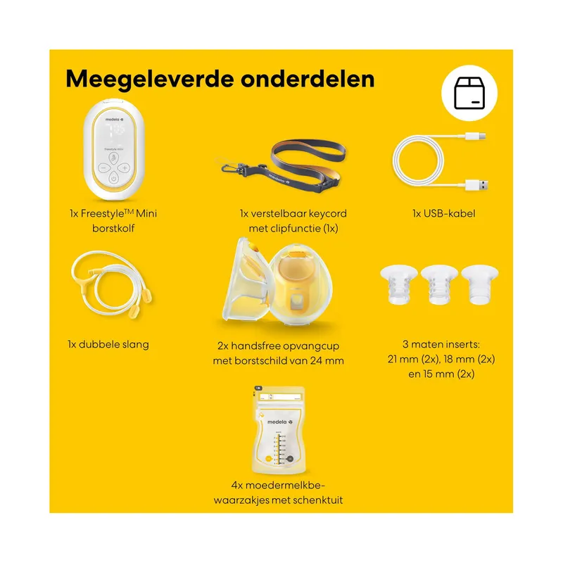 Medela Milchpumpe - Freestyle™ Mini Handsfree - Doppelt Elektrisch