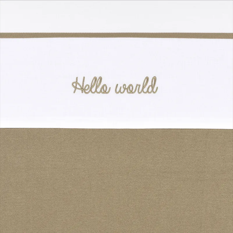 Meyco Hello World Babylaken - 75 x 100 cm - Taupe