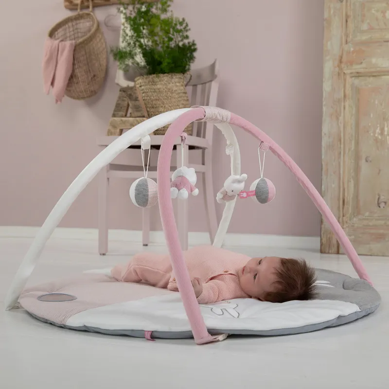 Miffy Baby Rib Spielteppich Mit Bogen Pink