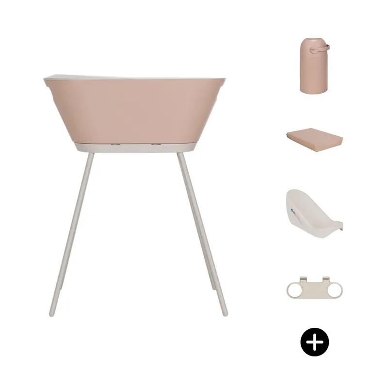 We-Too Badewannenset 7-teilig – Soft Pink