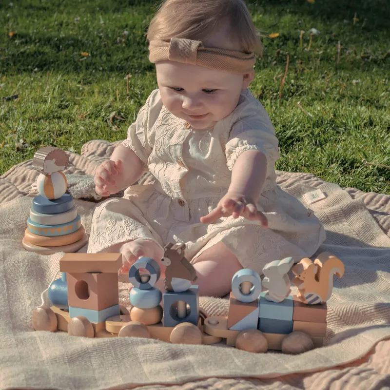 Baby Bello Zug zum Strand mit Tierfreunden