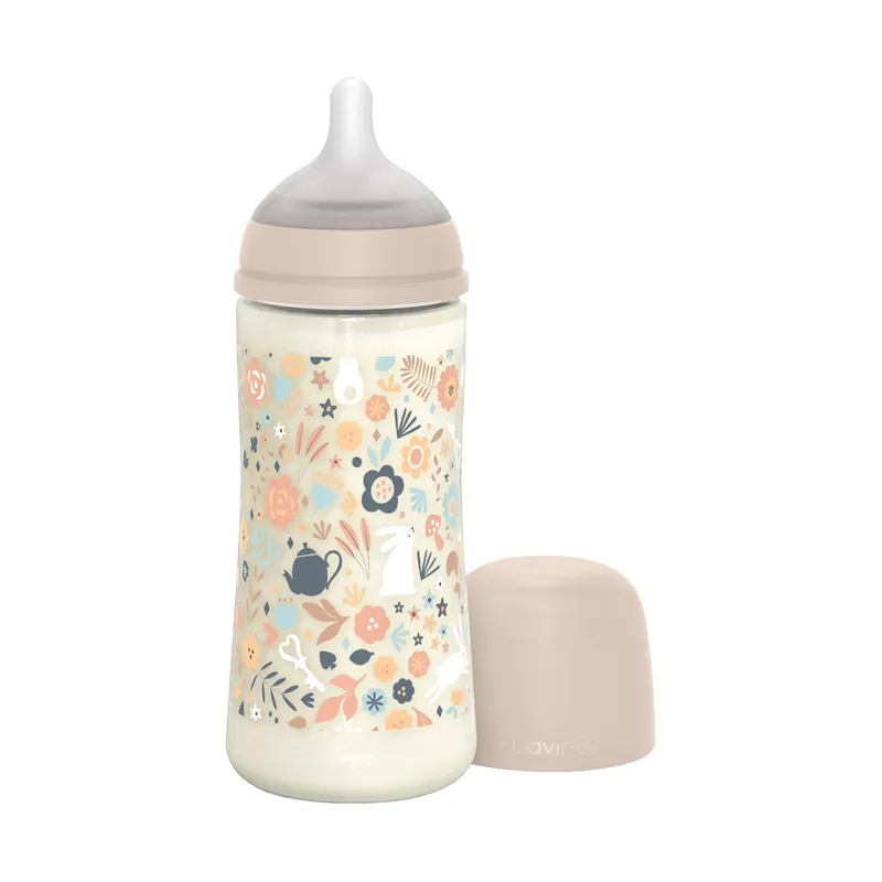 Suavinex Babyflasche - SX Pro - Wonderland - Fast Flow - 360ml - Rosa