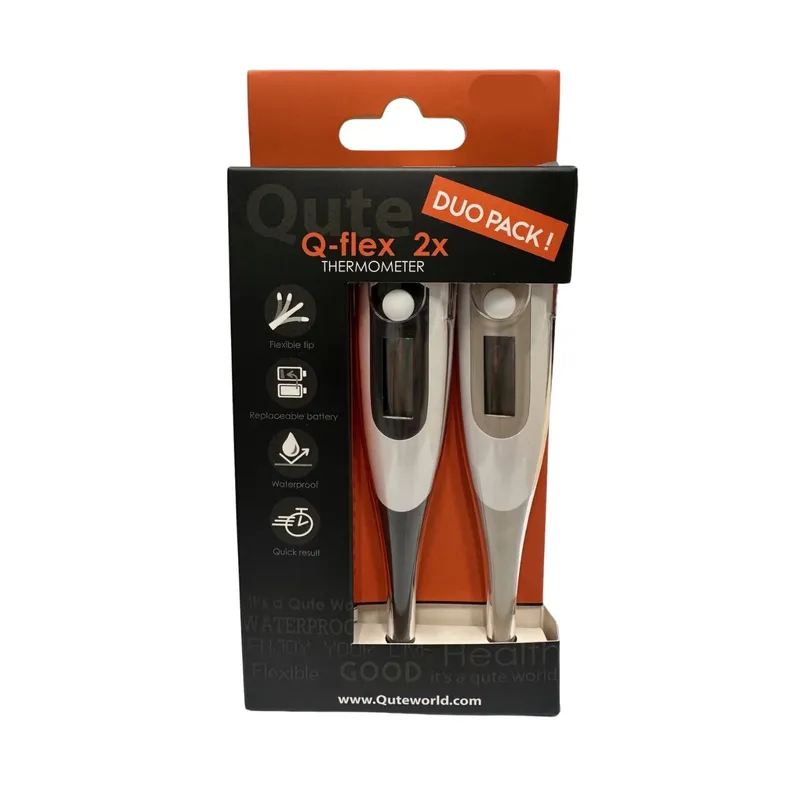 Qute Q-Flex Digitalthermometer DUO-Pack - Flexible Spitze