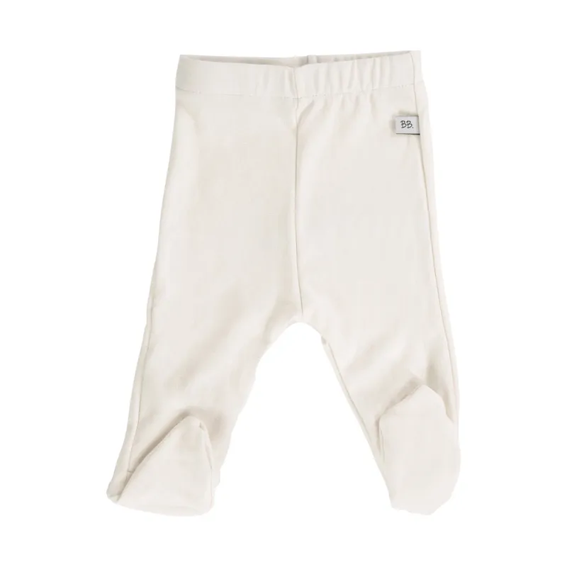 Bamboom Frühchen Hose mit Füßchen Creme 0 Monate