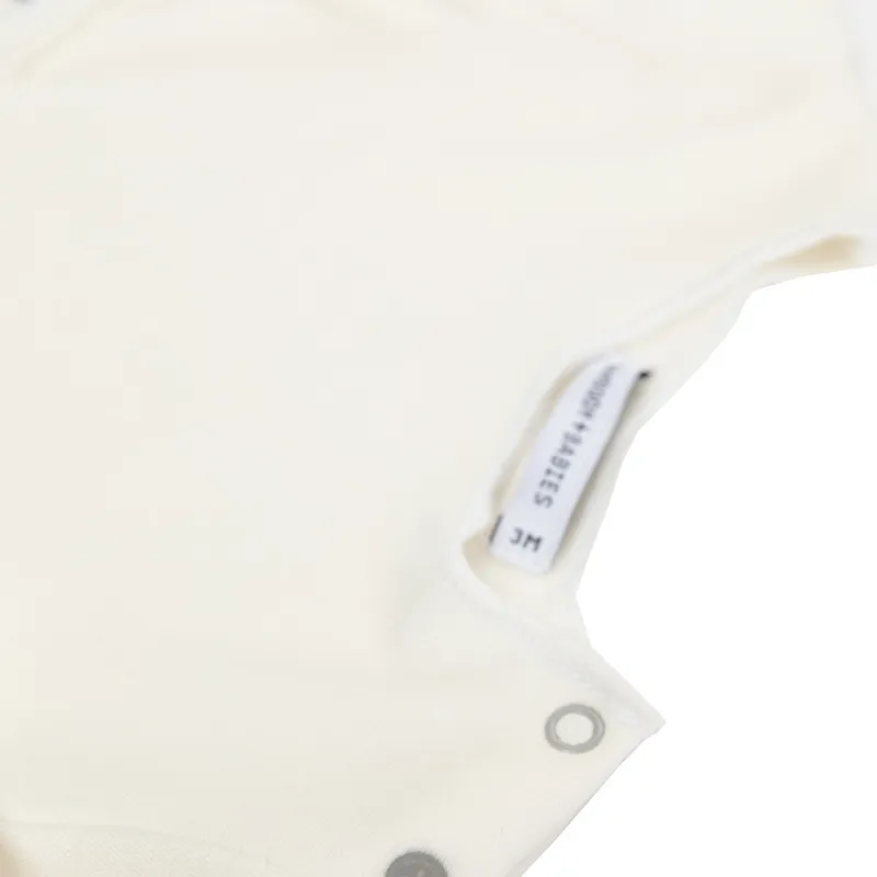 Bamboom Langarmshirt Creme 3 Monate
