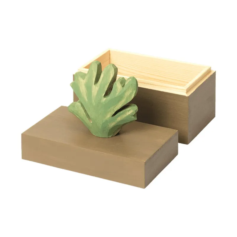 Ferm Living Harbour Box - Coral - Mistletoe/Tan
