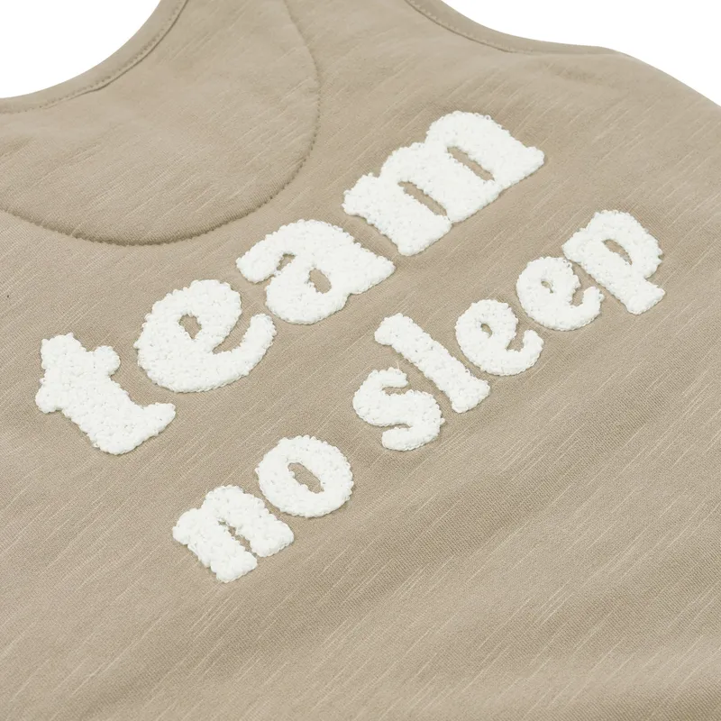 Meyco Slub Team No Sleep Jumper Schlafsack - 80 cm - Taupe / Off White