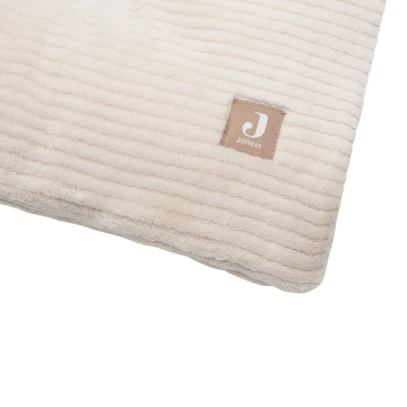 Jollein Laufstallteppich 100x100 cm - Cloudy Rib - Oatmeal