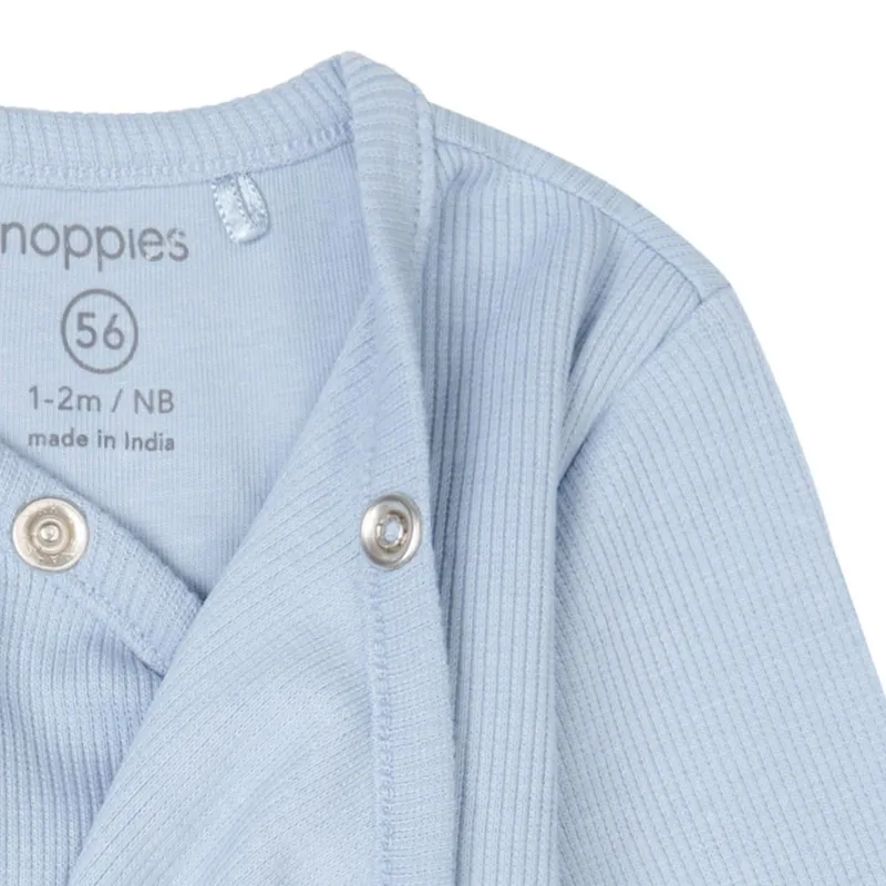 Noppies Narellan Babybody Langarm – Blue Fog – Gr. 56