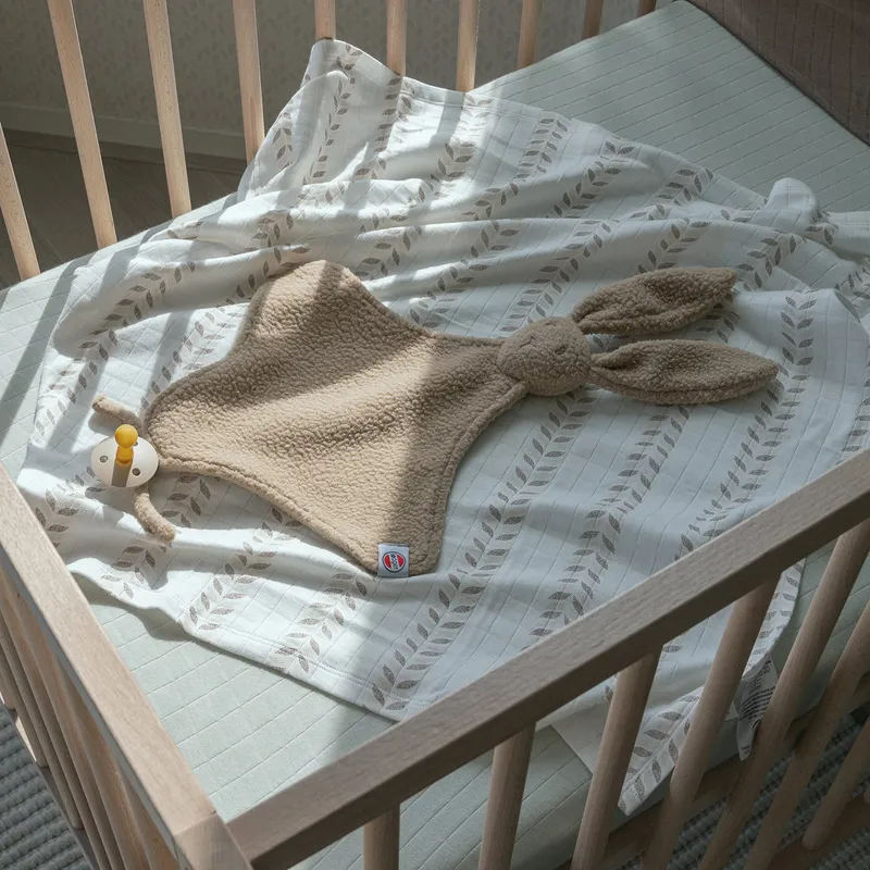 Lodger Schnullertuch - Bunny Teddy Fleece - Beige