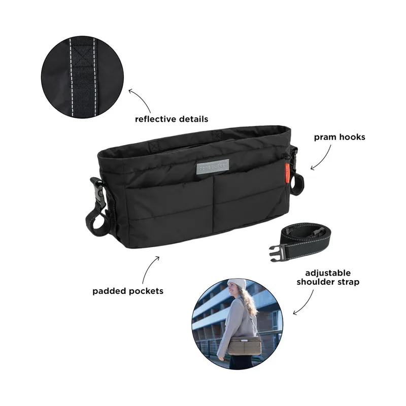 Done By Deer Kinderwagen Organizer - Black