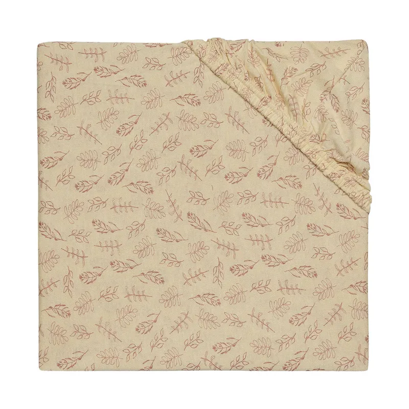Jollein Meadow Spannbettlaken Rosewood 60 x 120 cm