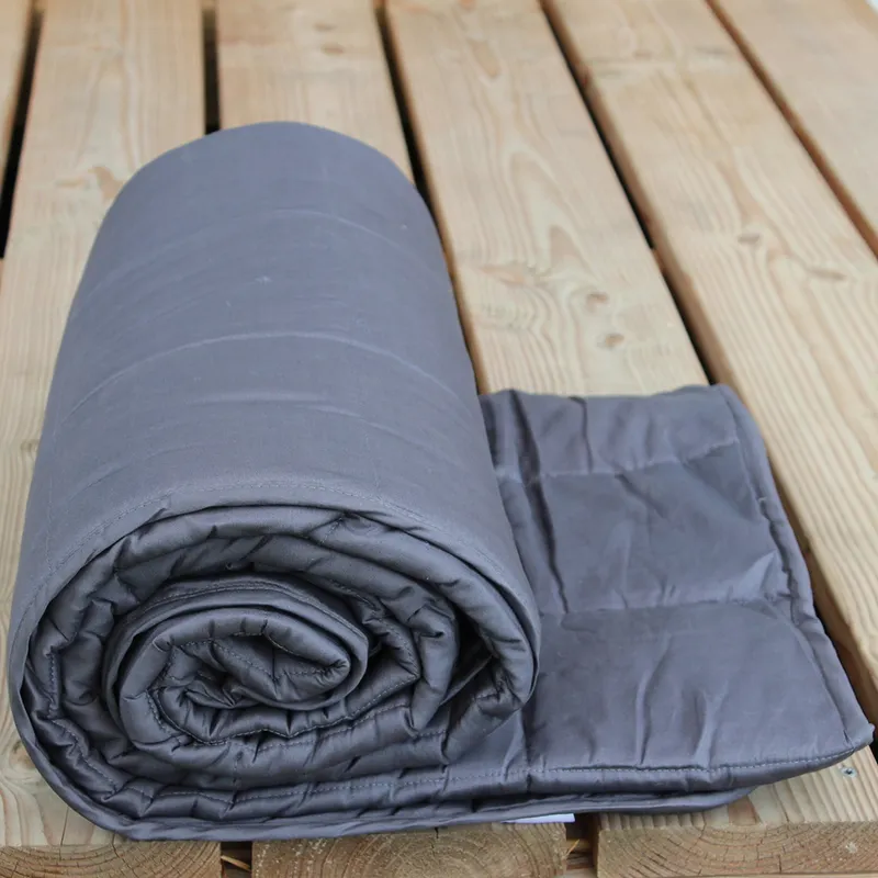 Polydaun Gewichtsdecke – Anthrazit – 140 × 200 cm