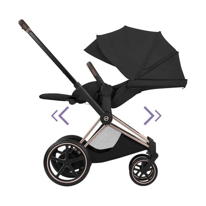 Cybex Kinderwagen 2-in-1 - e-Priam 5 Style - Rosegoldenes Gestell