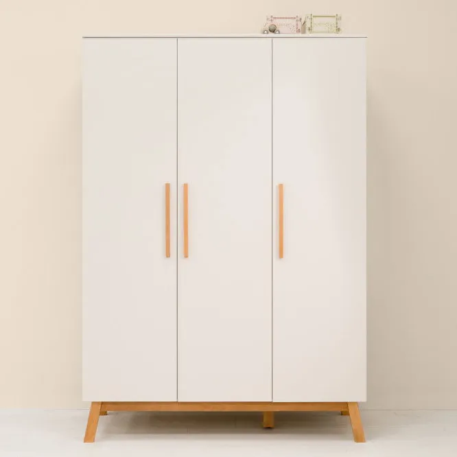 Bopita Kaleo Kleiderschrank 3-türig - Rose Wood