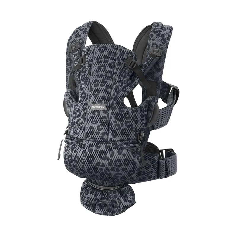 BabyBjörn Move 3D Mesh Babytrage Anthrazit - Leopard