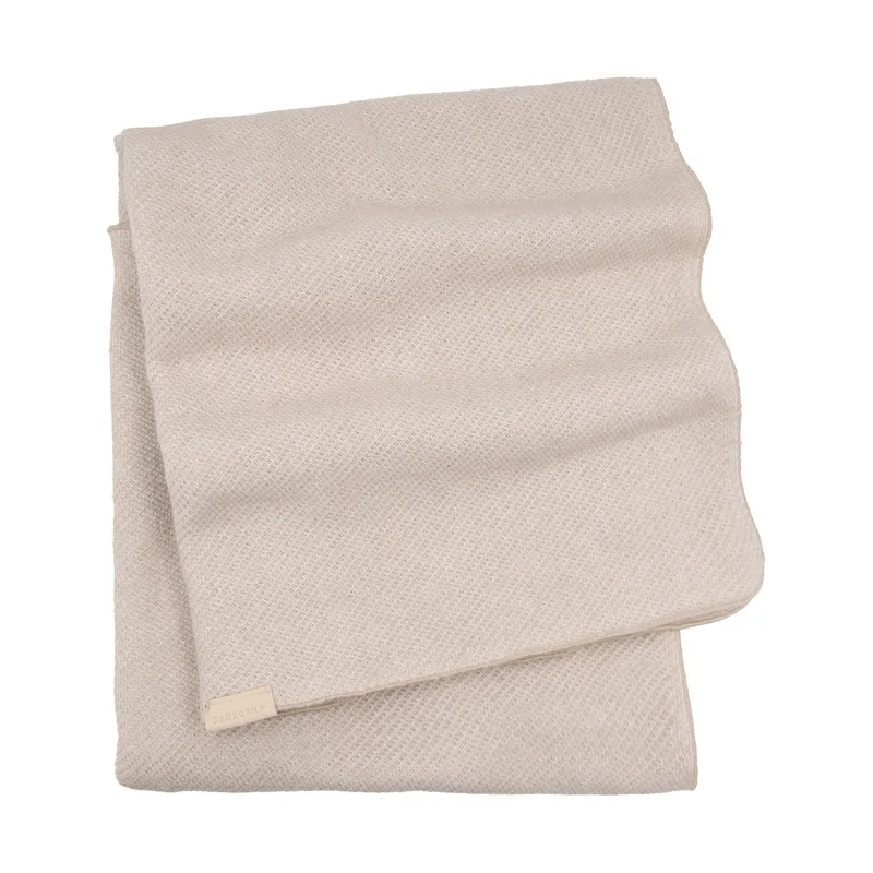 Bamboom Brushed Babydecke - 80x80 cm - Melange Sand